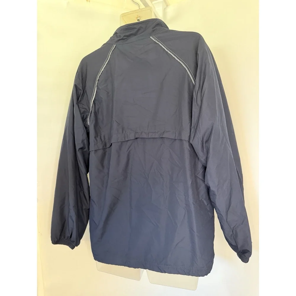 Roundtree & Yorke Sport Mens Jacket Blue Windbreaker‎ Vintage Medium Pockets GUC